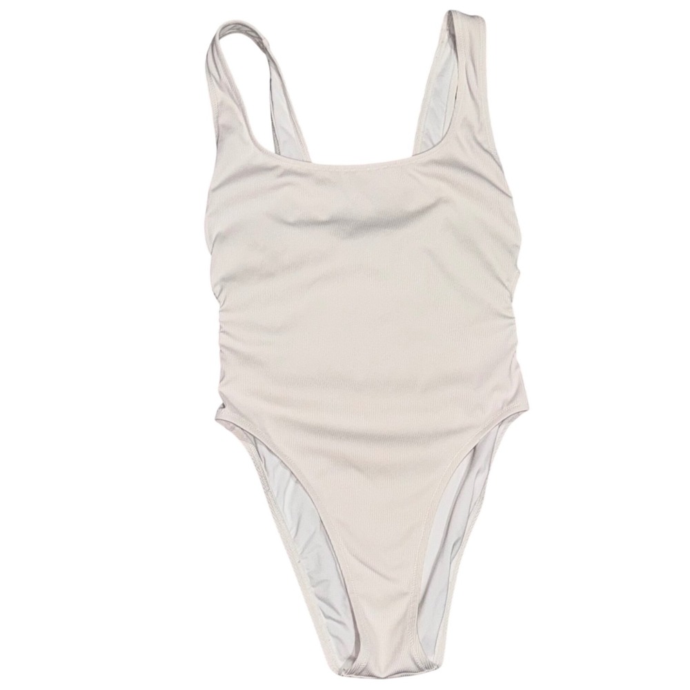 Madewell Cream One-Piece Swimsuit